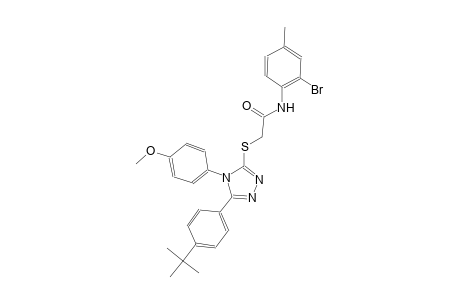 N-(2-bromo-4-methylphenyl)-2-{[5-(4-tert-butylphenyl)-4-(4-methoxyphenyl)-4H-1,2,4-triazol-3-yl]sulfanyl}acetamide