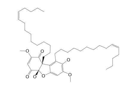 BELAMCANDONE-A;9,9B-DI-[(Z)-10-PENTADECENYL]-4A,8-DIHYDROXY-2,7-DIMETHOXY-1,4-DIOXO-1,4,4A,9B-TETRAHYDRO-DIBENZOFURAN