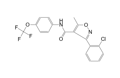 4-isoxazolecarboxamide, 3-(2-chlorophenyl)-5-methyl-N-[4-(trifluoromethoxy)phenyl]-