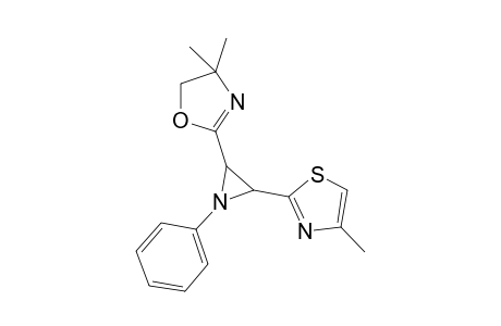 4,4-Dimethyl-2-[3-(4-methylthiazol-2-yl)-1-phenylaziridin-2-yl]-4,5-dihydrooxazole