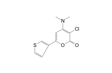 3-chloro-4-(dimethylamino)-6-(3-thienyl)-2H-pyran-2-one