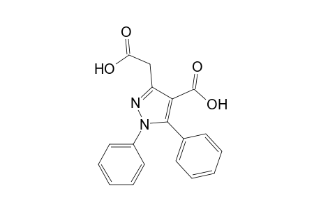 1H-Pyrazole-3-acetic acid, 4-carboxy-1,5-diphenyl-