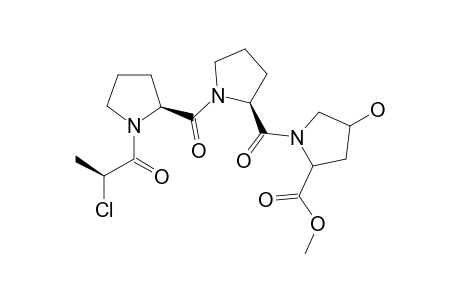 METHYL-(2S,4S)-N-((2S)-N-{(2S)-N-[(2S)-2-CHLOROPROPIONYL]-PROLYL)-PROLYL}-4-HYDROXYPROLINATE