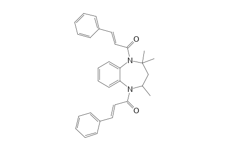 (E)-3-phenyl-1-[2,4,4-trimethyl-5-[(E)-1-oxo-3-phenylprop-2-enyl]-2,3-dihydro-1,5-benzodiazepin-1-yl]-2-propen-1-one