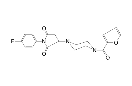 1-(4-fluorophenyl)-3-[4-(2-furoyl)-1-piperazinyl]-2,5-pyrrolidinedione