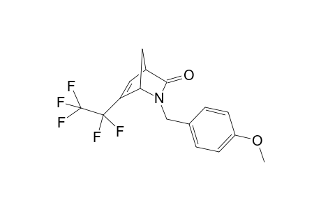 2-(p-Methoxybenzyl)-6-(pentafluoroethyl)-2-azabicyclo[2.2.1]hept-5-en-3-one