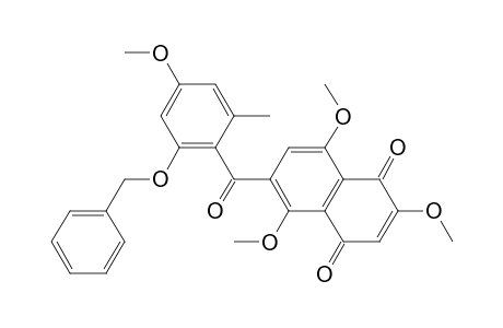 6-(2-Benzyloxy-4-methoxy-6-methyl-benzoyl)-2,5,8 -trimethoxy-1,4-naphthoquinone