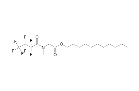 Sarcosine, N-heptafluorobutyryl-, undecyl ester