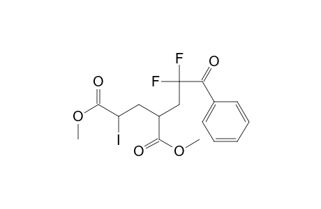 Dimethyl 2-(2,2-difluoro-3-oxo-3-phenylpropyl)-4-iodopentanedioate