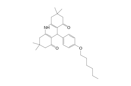 9-[4-(hexyloxy)phenyl]-3,3,6,6-tetramethyl-3,4,6,7,9,10-hexahydro-1,8(2H,5H)-acridinedione