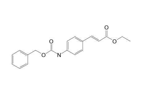 Ethyl 4-(N-benzyloxycarbonylamino)cinnamate