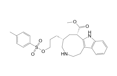 Azonino[5,4-b]indole-7-carboxylic acid, 1,2,3,4,5,6,7,8-octahydro-5-[3-[[(4-methylphenyl)sulfonyl]oxy]propyl]-, methyl ester, (5R*,7S*)-(.+-.)-