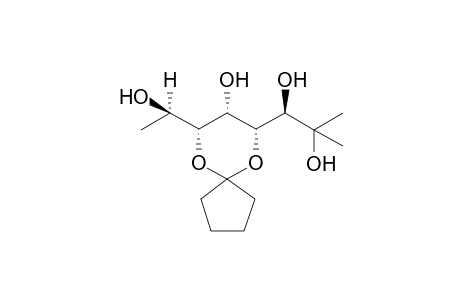 4,6-O-Cyclopentylidene-D-gluco-octan-2,3,5,7-tetraol