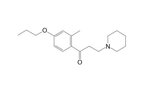 1-Propanone, 1-(2-methyl-4-propoxyphenyl)-3-(1-piperidinyl)-