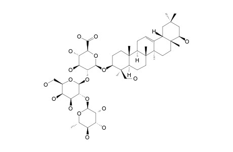 SOYASAPONIN-I;3-O-ALPHA-L-RHAMNOPYRANOSYL-(1->2)-BETA-D-GALACTOPYRANOSYL-(1->2)-BETA-D-GLUCURONOPYRANOSYL-SOYASAPOGENOL-B