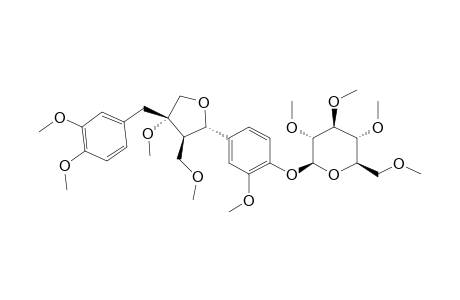 Olivil 4'-o-.beta.-D-glucopyranoside, 7me derivative