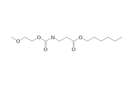 .beta.-Alanine, N-(2-methoxyethoxycarbonyl)-, hexyl ester