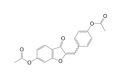 6-hydroxy-2-(p-hydroxybenzylidene)-3(2H)-benzofuranone, diacetate