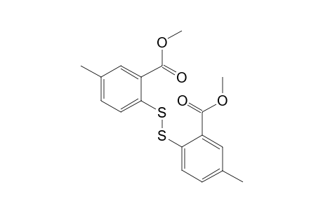 Dimethyl 2,2'-disulfanediylbis(5-methylbenzoate)