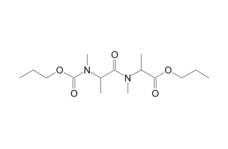 Alanylalanine, N,N'-dimethyl-N-propoxycarbonyl-, propyl ester