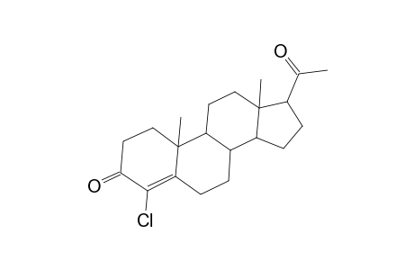 Pregn-4-ene-3,20-dione, 4-chloro-