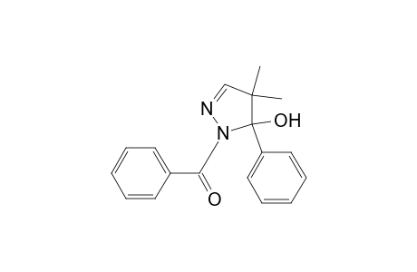 (4,4-dimethyl-5-oxidanyl-5-phenyl-pyrazol-1-yl)-phenyl-methanone