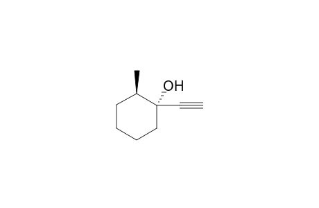 Cyclohexanol, 1-ethynyl-2-methyl-, trans-
