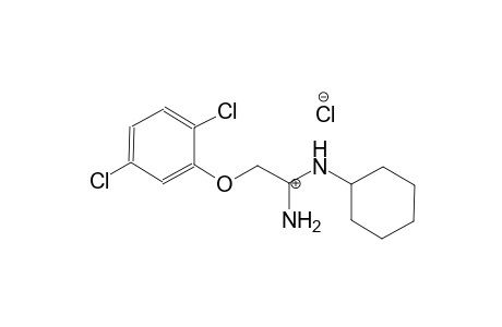 1-(cyclohexylamino)-2-(2,5-dichlorophenoxy)ethaniminium chloride