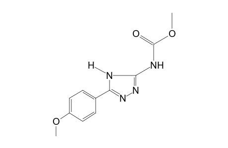 5-(p-methoxyphenyl)-4H-1,2,4-triazole-3-carbamic acid, methyl ester