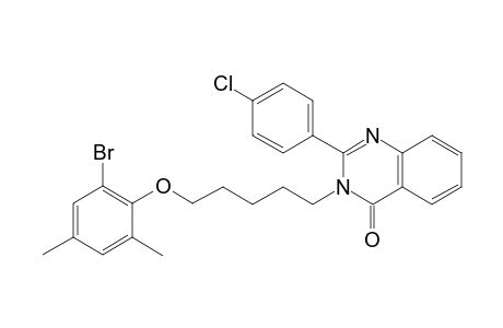 3-[5-(2-bromo-4,6-dimethylphenoxy)pentyl]-2-(4-chlorophenyl)-4(3H)-quinazolinone