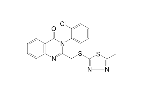 3-(2-Chlorophenyl)-2-[(5-methyl-1,3,4-thiadiazol-2-yl)sulfanylmethyl]quinazolin-4-one