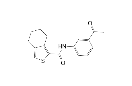 benzo[c]thiophene-1-carboxamide, N-(3-acetylphenyl)-4,5,6,7-tetrahydro-