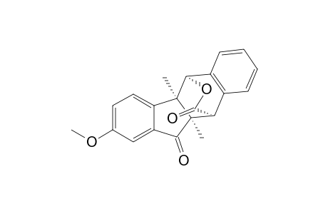 10,5-(Epoxymethano)-11H-benzo[b]fluorene-11,13-dione, 4b,5,10,10a-tetrahydro-2-methoxy-4b,10a-dimethyl-, (4b.alpha.,5.alpha.,10.alpha.,10a.alpha.)-