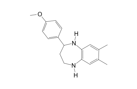 7,8-Dimethyl-2-(p-methoxyphenyl)-2,3,4,5-tetrahydro-1H-1,5-benzodiazepine