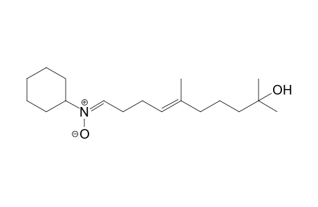 (1E)-N-cyclohexyl-9-hydroxy-5,9-dimethyldec-4-en-1-imine oxide