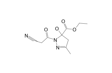 RAC-1-CYANOACETYL-5-HYDROXY-3-METHYL-5-ETHOXYCARBONYL-4,5-DIHYDRO-1H-PYRAZOLE