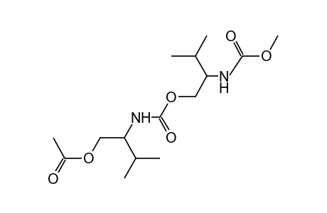 [1-(HYDROXYMETHYL)-2-METHYLPROPYL]CARBAMIC ACID, BIMOLECULAR ESTER, METHYL ESTER, ACETATE (ESTER)