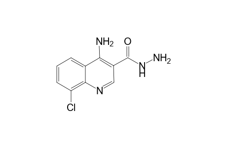 3-Quinolinecarboxylic acid, 4-amino-8-chloro-, hydrazide