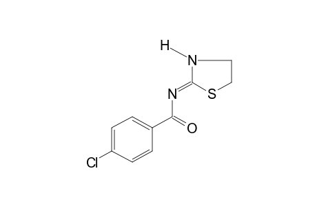 p-chloro-N-(2-thiazolidinylidene)benzamide