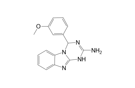 4-(3-METHOXYPHENYL)-3,4-DIHYDRO-[1,3,5]-TRIAZINO-[1,2-A]-BENZIMIDAZOLE-2-AMINE