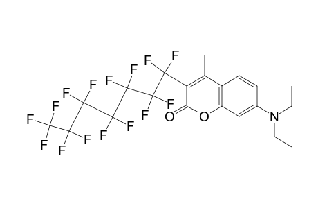 7-Diethylamino-3-(pentadecafluoroheptyl)-4-methylcoumarin