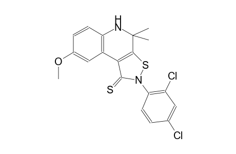 2-(2,4-dichlorophenyl)-8-methoxy-4,4-dimethyl-4,5-dihydroisothiazolo[5,4-c]quinoline-1(2H)-thione