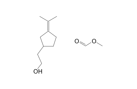 Cyclopentanecarboxylic acid, 2-(2-hydroxyethyl)-4-isopropyldene-, methyl ester, cis-