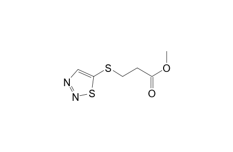 Propanoic acid, 3-(1,2,3-thiadiazol-5-ylthio)-, methyl ester