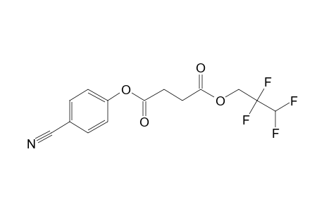 Succinic acid, 2,2,3,3-tetrafluoropropyl 4-cyanophenyl ester