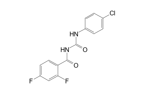 1-(p-chlorophenyl)-3-(2,4-difluorobenzoyl)urea