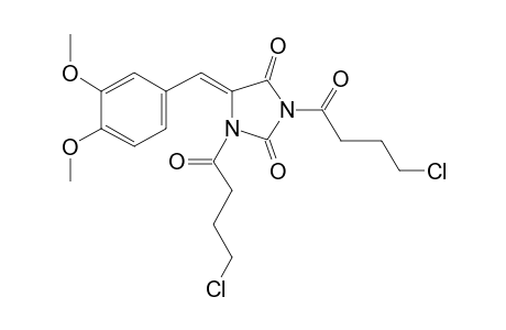 1,3-di[4-Chlorobutyryl]-5-[3,4-dimethoxybenzal]hydantoin