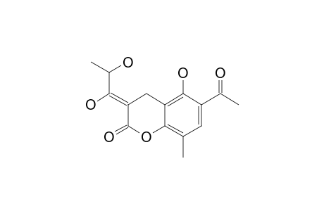 (Z)-6-ACETYL-3-(1,2-DIHYDROXYPROPYLIDENE)-5-HYDROXY-8-METHYL-CHROMAN-2-ONE