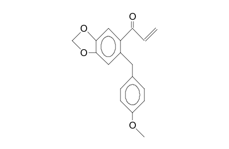 6-(4-Methoxy-benzyl)-1,3-benzodioxol-5-yl-2-propen-1-one