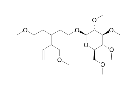 (2R,3R,4S,5S,6R)-2-[3-(2-Hydroxyethyl)-4-(hydroxymethyl)hex-5-enoxy]-6-(hydroxymethyl)oxane-3,4,5-triol, hexamethyl ether